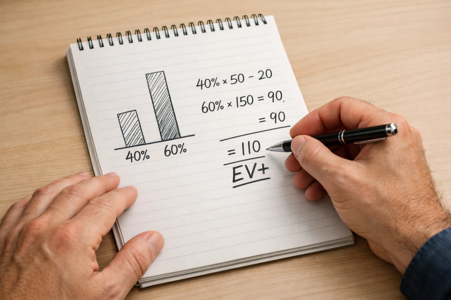 Value betting em apostas desportivas — cálculo de EV positivo com odds e probabilidade real